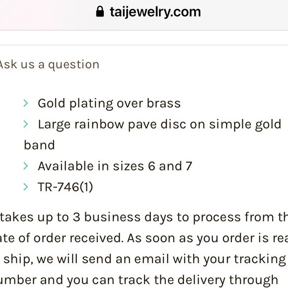 Tai rainbow ring! 🌈 - Picture 2 of 5